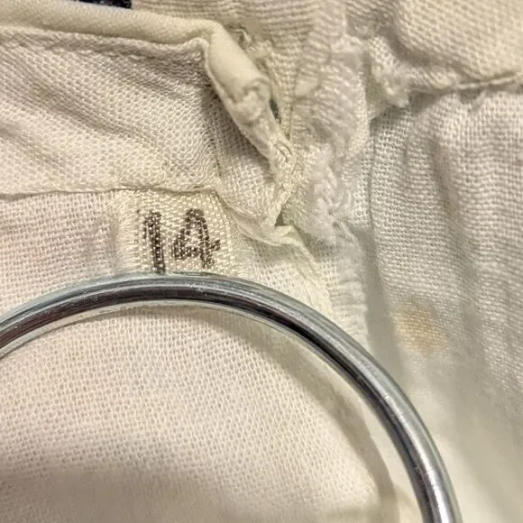 Vintage Girl's Floral Embroidered Shift Dress Size 5 J - Picture 4 of 4